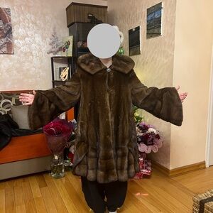 Chic Brown Fur Coat for Women